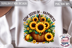 Spring Flower Sunflower Sublimation PNG Motivation Quote Product Image 1