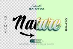 Nature Text Effect 3D Gradient Style Product Image 2