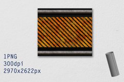 Tumbler Straight 20 OZ Sublimation Hazard Wrap Design Product Image 2