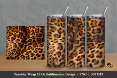 Leopard Fur Art Tumbler Wrap Sublimation Design 2 Product Image 1