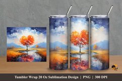 Cold Mountain Tumbler Wrap Sublimation Design 2 Product Image 1