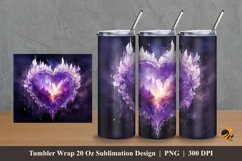 Greatness of Love Tumbler Wrap Sublimation Design 2 Product Image 1