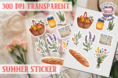 Summer sticker Cute flowers Love Picnic Beach Spring Product Image 1