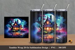Dwarf House Tumbler Wrap Sublimation Design 2 Product Image 1