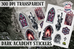 Gothic sticker sheet Magic Scrapbook PNG Spells Witch Product Image 1