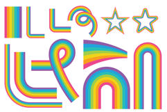 Rainbows and Clouds Clip Art Set Product Image 3