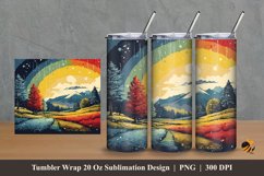 Lovely Garden Tumbler Wrap Sublimation Design 2 Product Image 1