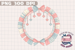 Coquette Bow Frames Clipart PNG Sublimation Frame Pink Product Image 1