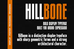 Hillbone - Condensed Display Font Product Image 2