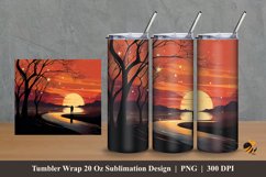 Peaceful Harmony Tumbler Wrap Sublimation Design 2 Product Image 1