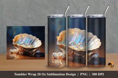 Beautiful Pearl Tumbler Wrap Sublimation Design 2 Product Image 1