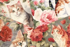 Kitten in a Vintage Rose Bloom Product Image 2