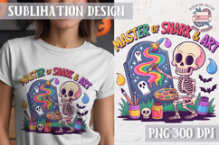 Halloween Skeleton Clipart PNG Sublimation Colored Sarcastic Product Image 1