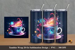 Dream Cup Tumbler Wrap Sublimation Design 2 Product Image 1