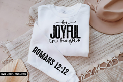 Be Joyful In Hope - Christian Sleeve T-Shirt Design Product Image 3