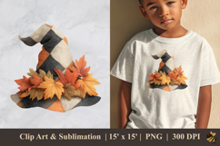 Plaid Witch Hat DTF Sublimation Clipart Design 2 Product Image 1