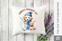 Dog Snowman Winter Sublimation PNG Designs Bundle Product Image 3