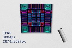 Tumbler Tapered 20 OZ Sublimation Stained-glass Wrap Design Product Image 3