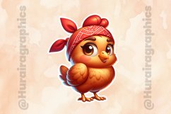 Hen|Printable Animal Sticker Product Image 2