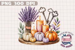 Halloween Cute Watercolor Clipart PNG Pastel Ghost Design Product Image 1