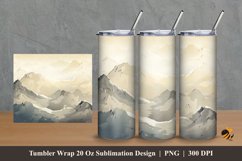 Rock and Peak Tumbler Wrap Sublimation Design 2 Product Image 1