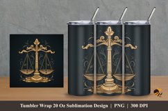 Handdrawn Balance Tumbler Wrap Sublimation Design 2 Product Image 1