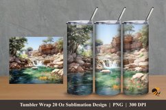 Natural Beauty Tumbler Wrap Sublimation Design 2 Product Image 1