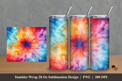 Watercolor Wood Texture Tumbler Wrap Sublimation Design 2 Product Image 1