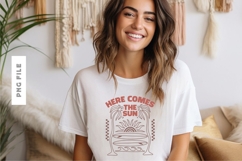 Here Comes Retro Summer Sublimation T-shirt Design Product Image 1