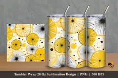 Retro Fruit Slice Tumbler Wrap Sublimation Design 2 Product Image 1