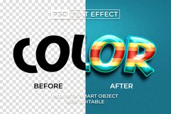 PSD 3D Text Effect Colorful Style Product Image 2