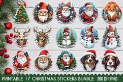 Christmas Stickers Bundle | Printable Sticker Bundle Product Image 1