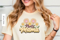 Party Mama Retro Mother Sublimation T-shirt Design Product Image 1