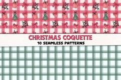 Christmas Coquette Seamless Patterns - 10 Cute Digital Paper Product Image 3