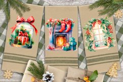 Christmas Kitchen Towel Bundle. Christmas Sublimation PNG Product Image 2