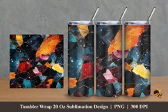 Natural Stone Tumbler Wrap Sublimation Design 2 Product Image 1
