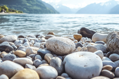 River and Stones Background Wallpaper Product Image 1