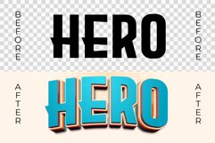 3D Text Effect Layered Colorful Style Product Image 2