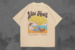 Wild Heart Western Summer T-shirt Design Product Image 1