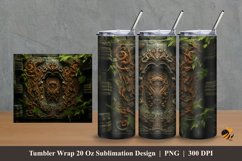 Bali Texture Tumbler Wrap Sublimation Design 2 Product Image 1