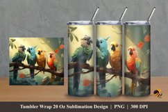 Bird Stories Tumbler Wrap Sublimation Design 2 Product Image 1