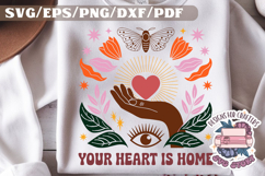 Boho Self Love Muted Colors SVG Design Care Aesthetic Product Image 1