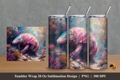 Armadillos Tumbler Wrap Sublimation Design 2 Product Image 1