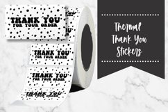 Thank You Dalmation Dots Small Business Thermal Stickers Product Image 1