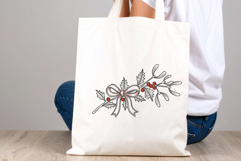 Hand-Drawn Christmas Clip Art Set Vintage Holiday Line Art Product Image 2