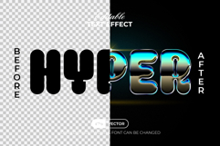Hyper Text Effect Chrome Style Product Image 2