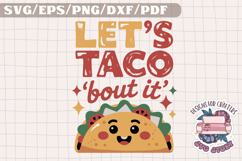 Kawaii Food Funny Quote Vintage SVG Design Fun Cute Product Image 1