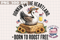 Retro Goose 4th of July PNG Sublimation - Independence Day Product Image 1