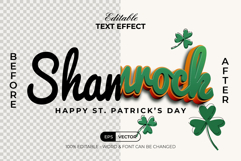 Shamrock Text Effect 3D Style Product Image 2