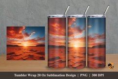 Desert Exoticism Tumbler Wrap Sublimation Design 2 Product Image 1